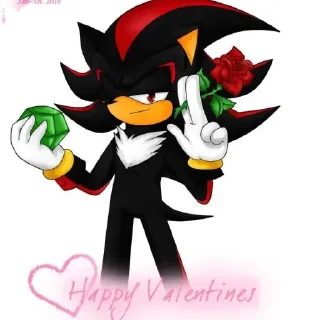 🕸️ emoji 𖤐 Shadow the Hedgehog @BarbieBoySwag Telegram sticker 15 of 120