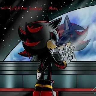 🕸️ emoji 𖤐 Shadow the Hedgehog @BarbieBoySwag Telegram sticker 12 of 120