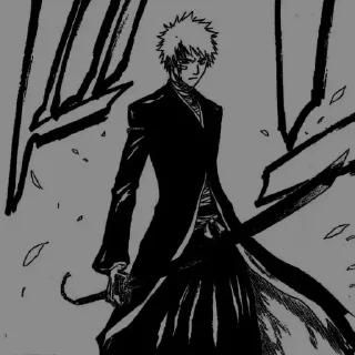 🌕 emoji ichigo kurosaki @numen_sticker Telegram sticker 11 of 120