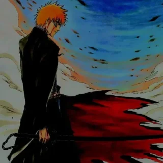 🌕 emoji ichigo kurosaki @numen_sticker Telegram sticker 1 of 120