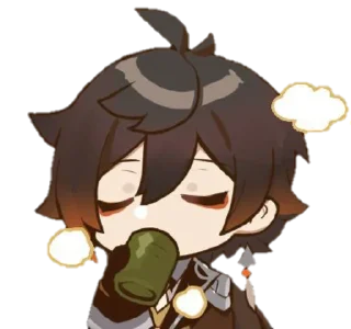 😮‍💨 emoji Джун Лі Telegram sticker 23 of 61