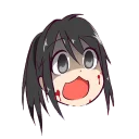🔪 emoji Yandere-chan Telegram sticker 5 of 7