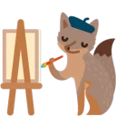 Sticker from Facebook Foxes