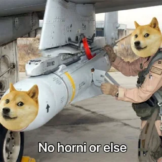 😡 emoji Bonk no horny @sorcerer_king Telegram sticker 8 of 38