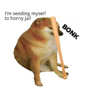Sticker from No Horny