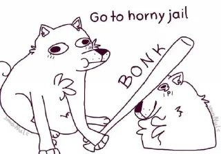 Sticker from No Horny
