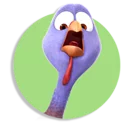 😨 emoji Free Birds Telegram sticker 5 of 23