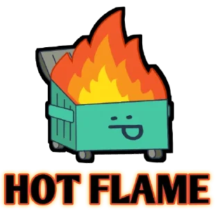 🔥 emoji DUMPSTER FIRE Telegram sticker 11 of 11