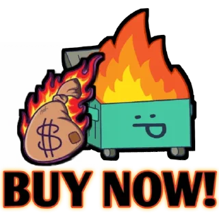 💰 emoji DUMPSTER FIRE Telegram sticker 7 of 11