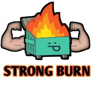 💪 emoji DUMPSTER FIRE Telegram sticker 5 of 11