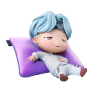 😪 emoji @WithBTS 💜 TinyTan Pack 1 Telegram sticker 8 of 25