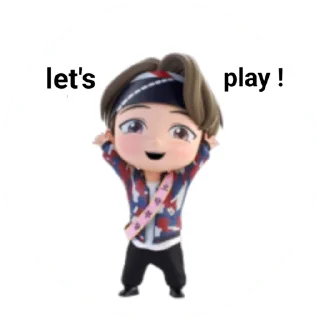 🙌 emoji @WithBTS 💜 TinyTan Pack 1 Telegram sticker 18 of 25