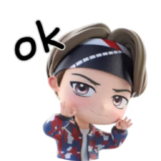 👌 emoji @WithBTS 💜 TinyTan Pack 1 Telegram sticker 17 of 25