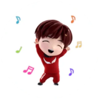 💃 emoji @WithBTS 💜 TinyTan Pack 1 Telegram sticker 10 of 25