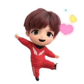 💃 emoji @WithBTS TinyTan 💜 Telegram sticker 6 of 17