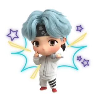 🎤 emoji @WithBTS TinyTan 💜 Telegram sticker 11 of 17