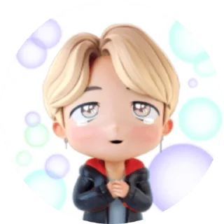 🥺 emoji @WithBTS 💜 TinyTan Pack 1 Telegram sticker 15 of 25