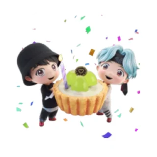 🧁 emoji @WithBTS 💜 TinyTan Pack 1 Telegram sticker 24 of 25