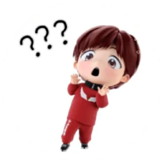 ❓ emoji @WithBTS 💜 TinyTan Pack 1 Telegram sticker 11 of 25