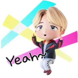 🕺 emoji @WithBTS 💜 TinyTan Pack 1 Telegram sticker 14 of 25