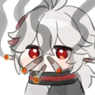 🤍 emoji ɢᴇɴsʜɪɴ ɪᴍᴘᴀᴄᴛ¹ Telegram sticker 6 of 120