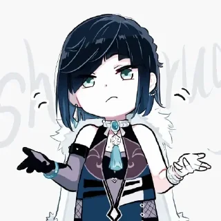 💙 emoji ɢᴇɴsʜɪɴ ɪᴍᴘᴀᴄᴛ¹ Telegram sticker 23 of 120