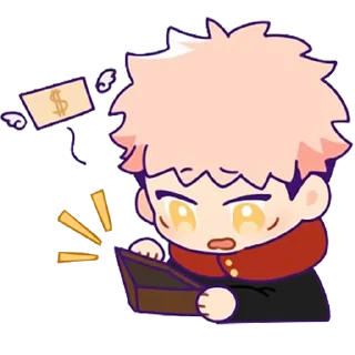 💸 emoji Chibi JJK [@TodorokiShouto] Telegram sticker 10 of 32