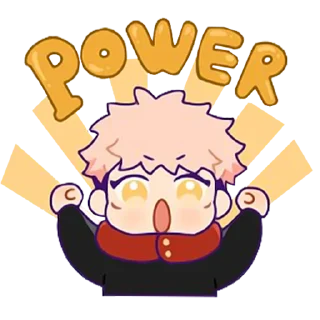 💪 emoji Chibi JJK [@TodorokiShouto] Telegram sticker 7 of 32