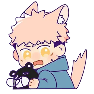 😰 emoji Chibi JJK [@TodorokiShouto] Telegram sticker 21 of 32