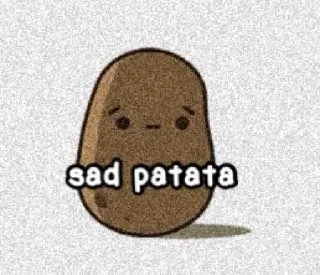 😔 emoji pack patate @asocialee @AmoSoloCagnolino101 Telegram sticker 13 of 14