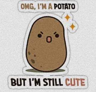😊 emoji pack patate @asocialee @AmoSoloCagnolino101 Telegram sticker 10 of 14