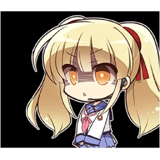 😨 emoji Angel Beats! @Nekostickerss Telegram sticker 10 of 40