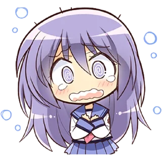 😳 emoji Angel Beats! @Nekostickerss Telegram sticker 24 of 40
