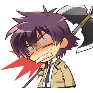 😰 emoji Angel Beats! @Nekostickerss Telegram sticker 22 of 40