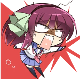 😡 emoji Angel Beats! @Nekostickerss Telegram sticker 14 of 40