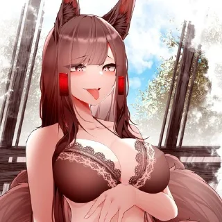Sticker from ⌜ Akagi ❤️‍🔥 ⌟  ᨒ @KurumiFan ⛩️