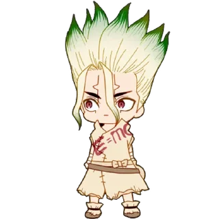 😐 emoji Dr. Stone [@TodorokiShouto] Telegram sticker 9 of 89
