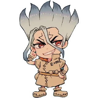😏 emoji Dr. Stone [@TodorokiShouto] Telegram sticker 18 of 89