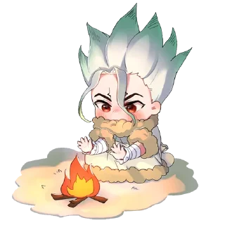 🔥 emoji Dr. Stone [@TodorokiShouto] Telegram sticker 15 of 89