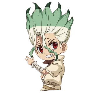 😏 emoji Dr. Stone [@TodorokiShouto] Telegram sticker 13 of 89