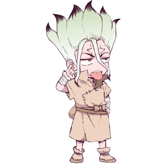 😑 emoji Dr. Stone [@TodorokiShouto] Telegram sticker 8 of 89