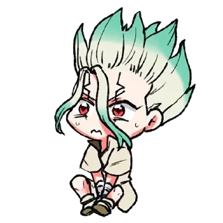 😥 emoji Dr. Stone [@TodorokiShouto] Telegram sticker 17 of 89