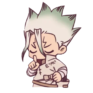 🤫 emoji Dr. Stone [@TodorokiShouto] Telegram sticker 3 of 89