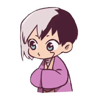😗 emoji Dr. Stone [@TodorokiShouto] Telegram sticker 22 of 89