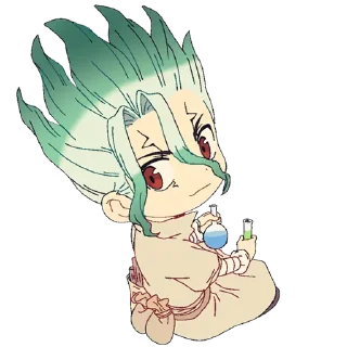 😏 emoji Dr. Stone [@TodorokiShouto] Telegram sticker 14 of 89
