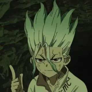 🙂 emoji Dr stone @StickersofAnime Telegram sticker 20 of 104