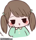 😅 emoji @MHStickers Chubby Girl 1 Telegram sticker 11 of 42