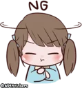 🙅‍♀ emoji @MHStickers Chubby Girl 1 Telegram sticker 22 of 42
