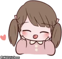 😝 emoji @MHStickers Chubby Girl 1 Telegram sticker 13 of 42