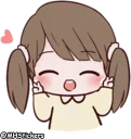 ✌️ emoji @MHStickers Chubby Girl 1 Telegram sticker 3 of 42